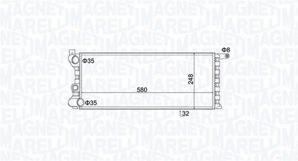 Radiateur Magneti Marelli 350213154100