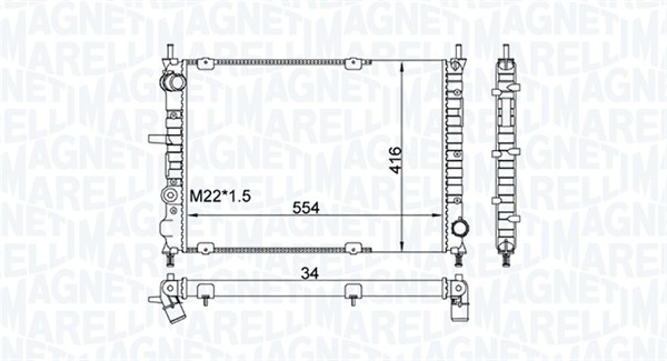 Radiateur Magneti Marelli 350213154300