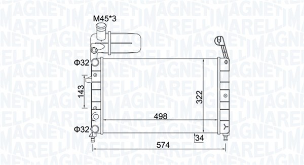 Radiateur Magneti Marelli 350213154400