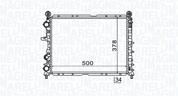 Radiateur Magneti Marelli 350213154600