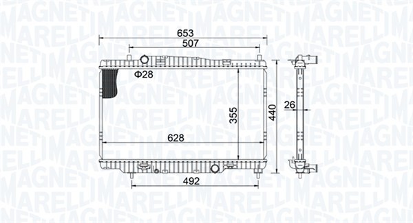 Radiateur Magneti Marelli 350213155400