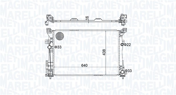 Radiateur Magneti Marelli 350213158600