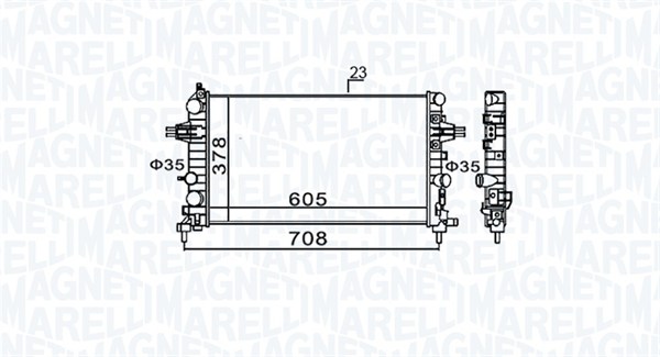 Radiateur Magneti Marelli 350213159300