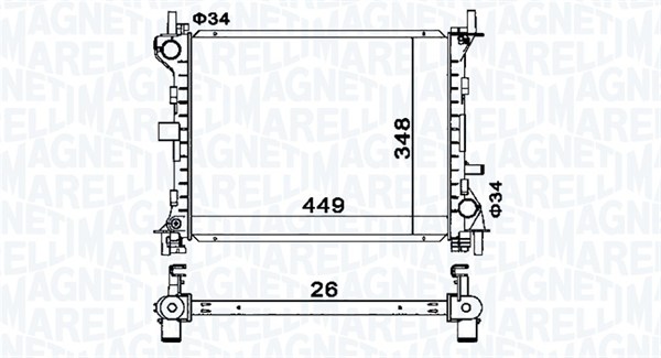 Magneti Marelli Radiateur 350213160300