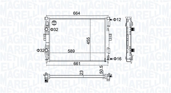 Radiateur Magneti Marelli 350213160600