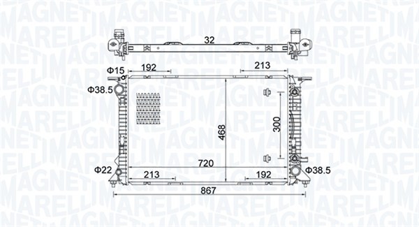 Radiateur Magneti Marelli 350213161800