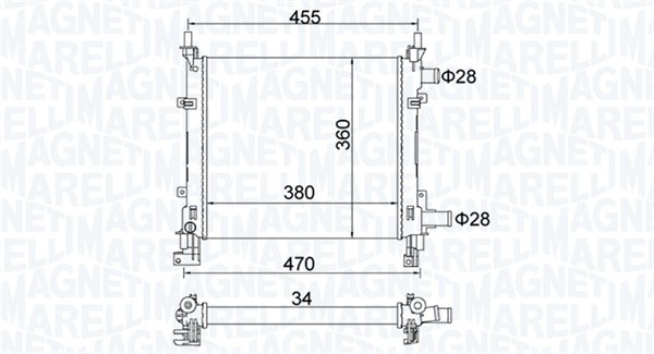 Magneti Marelli Radiateur 350213161900