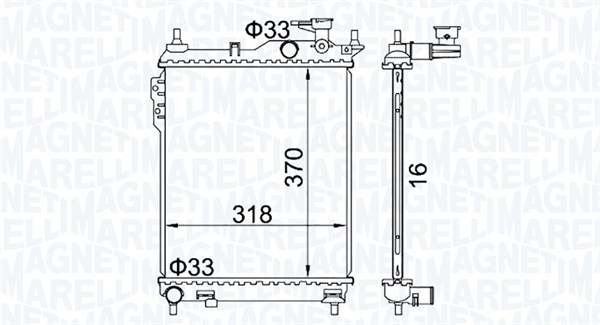 Magneti Marelli Radiateur 350213162400