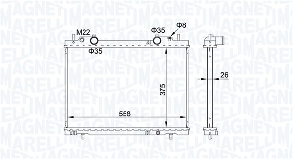 Radiateur Magneti Marelli 350213163900