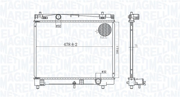 Radiateur Magneti Marelli 350213167600