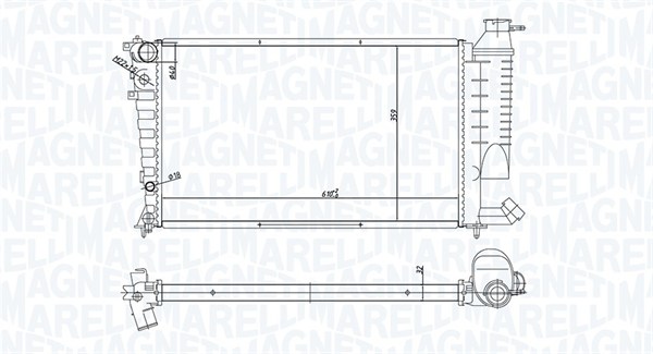 Radiateur Magneti Marelli 350213168400