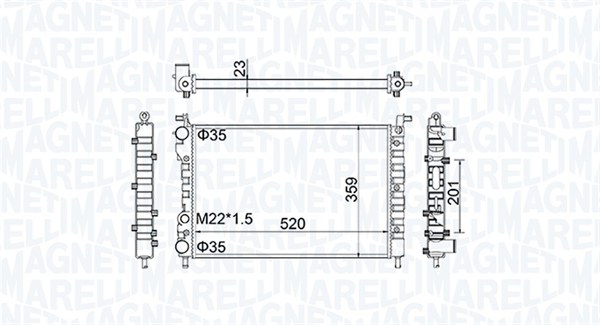 Radiateur Magneti Marelli 350213171100