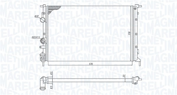 Radiateur Magneti Marelli 350213171700