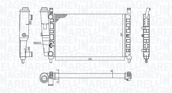 Radiateur Magneti Marelli 350213172400