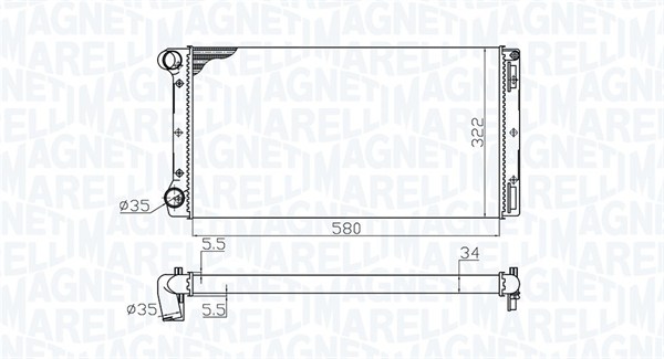 Radiateur Magneti Marelli 350213172000