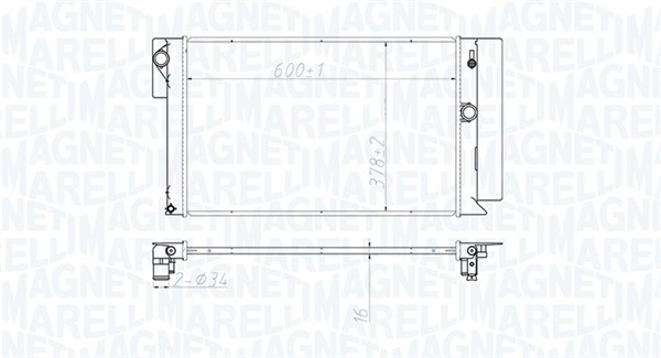 Radiateur Magneti Marelli 350213173100