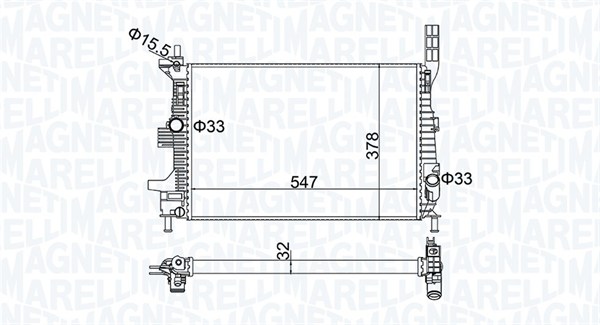 Radiateur Magneti Marelli 350213173800