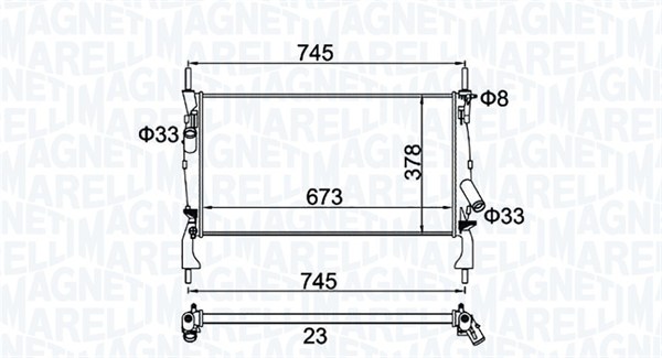 Radiateur Magneti Marelli 350213173900