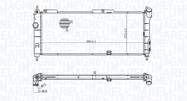 Radiateur Magneti Marelli 350213175300