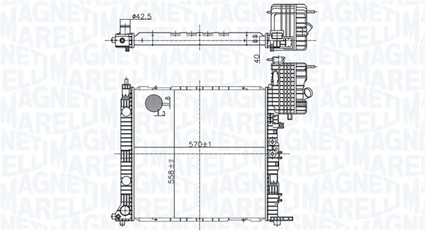 Radiateur Magneti Marelli 350213178500