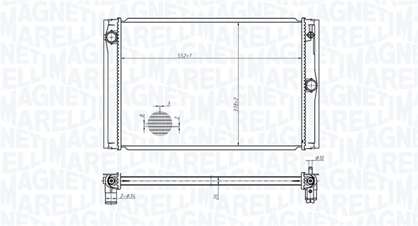 Radiateur Magneti Marelli 350213178600