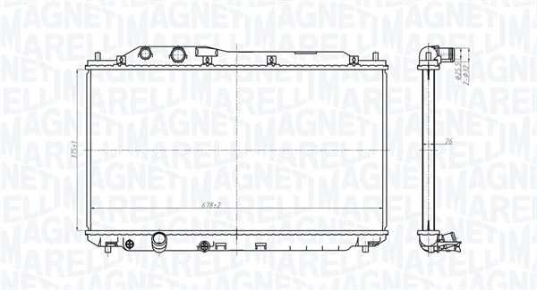 Magneti Marelli Radiateur 350213178700