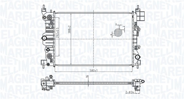 Radiateur Magneti Marelli 350213178900