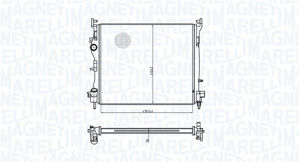 Magneti Marelli Radiateur 350213179300
