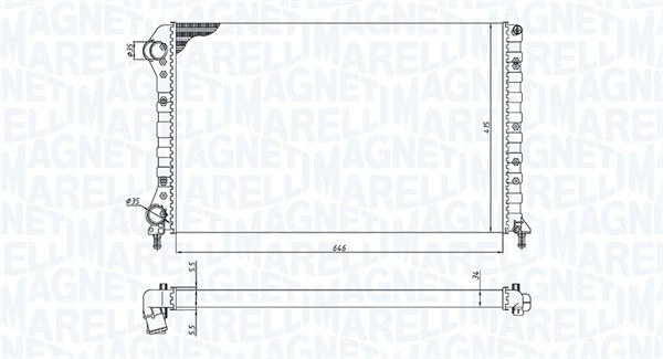 Radiateur Magneti Marelli 350213179000