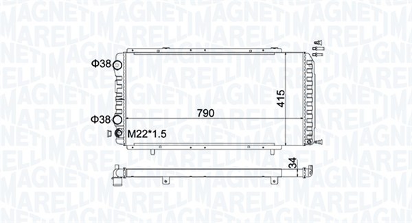 Radiateur Magneti Marelli 350213180900