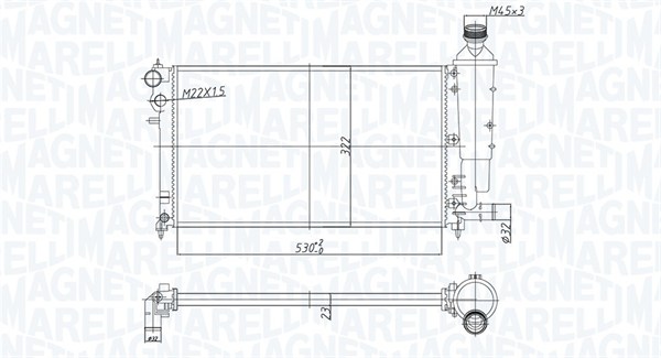 Radiateur Magneti Marelli 350213181300