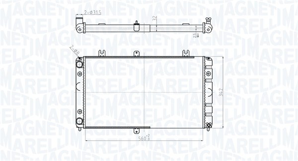 Radiateur Magneti Marelli 350213181400