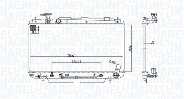 Radiateur Magneti Marelli 350213183200