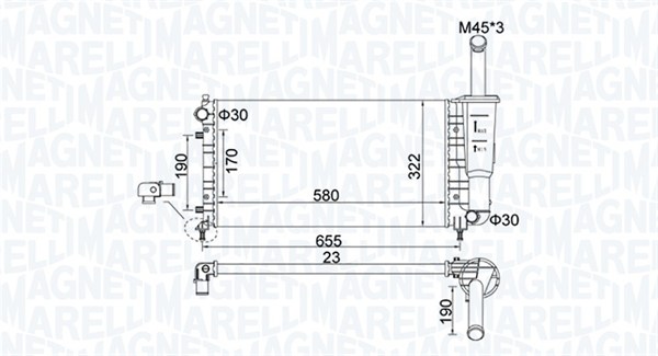 Radiateur Magneti Marelli 350213183600