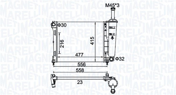 Radiateur Magneti Marelli 350213183900