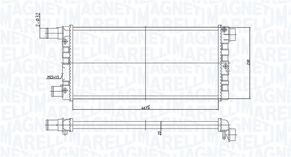 Radiateur Magneti Marelli 350213185200