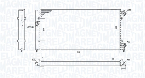 Magneti Marelli Radiateur 350213185300
