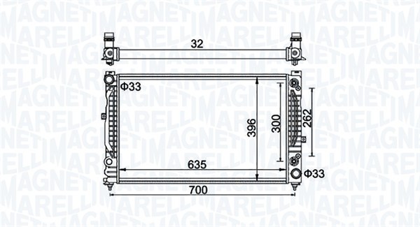 Radiateur Magneti Marelli 350213185500