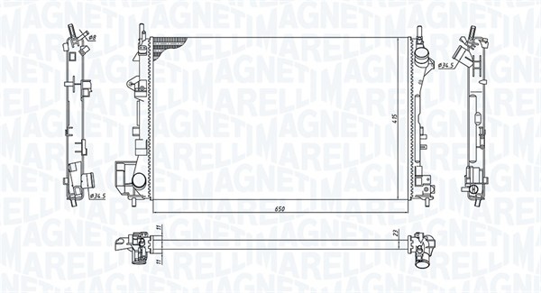 Radiateur Magneti Marelli 350213185700