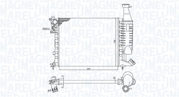 Radiateur Magneti Marelli 350213186300