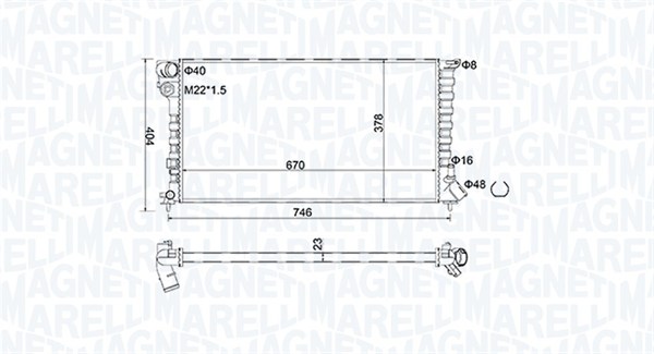 Radiateur Magneti Marelli 350213186600