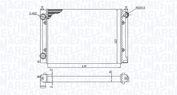 Radiateur Magneti Marelli 350213187400