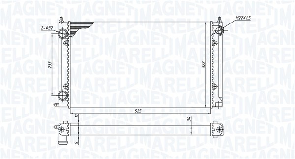 Radiateur Magneti Marelli 350213187500