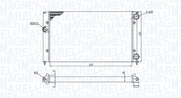 Radiateur Magneti Marelli 350213187600