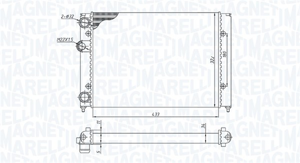 Radiateur Magneti Marelli 350213187700