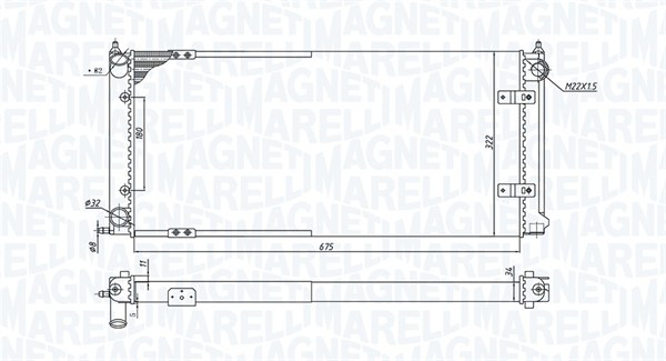 Radiateur Magneti Marelli 350213188300