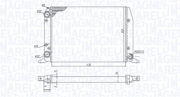 Radiateur Magneti Marelli 350213188800