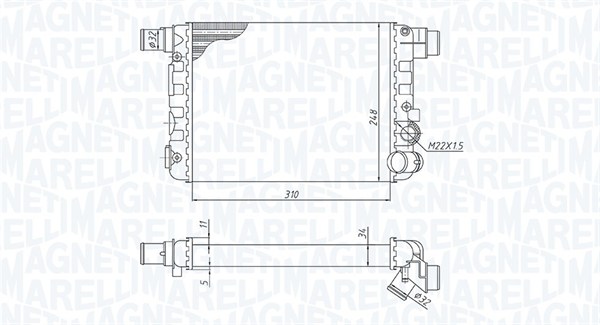 Radiateur Magneti Marelli 350213188900