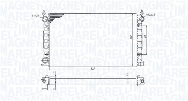 Magneti Marelli Radiateur 350213189600