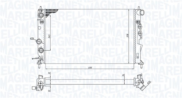 Radiateur Magneti Marelli 350213190300